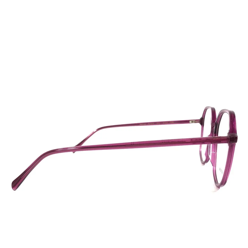 Gigi Studios Eyeglasses Frames 6112/6 CORA Clear Purple Geometric 54-15-140
